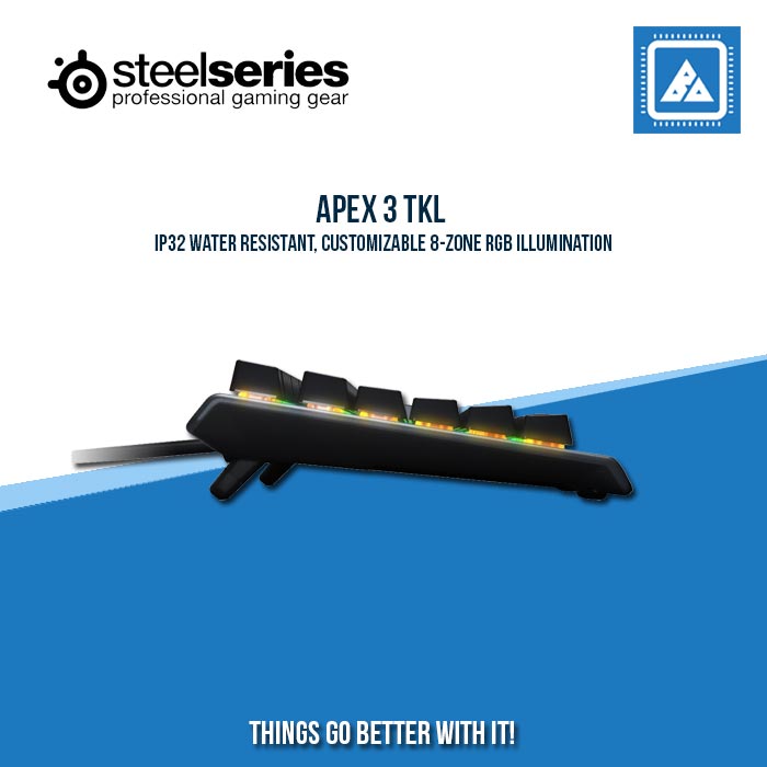 STEELSERIES APEX 3 TKL RGB MECHANICAL GAMING KEYBOARD STEELSERIES APEX 3 TKL RGB MECHANICAL GAMING KEYBOARD